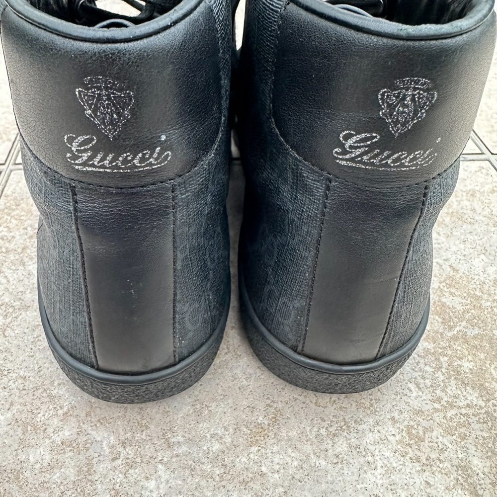 Gucci Brooklyn GG Supreme High Top Sneakers - Picture 15 of 16